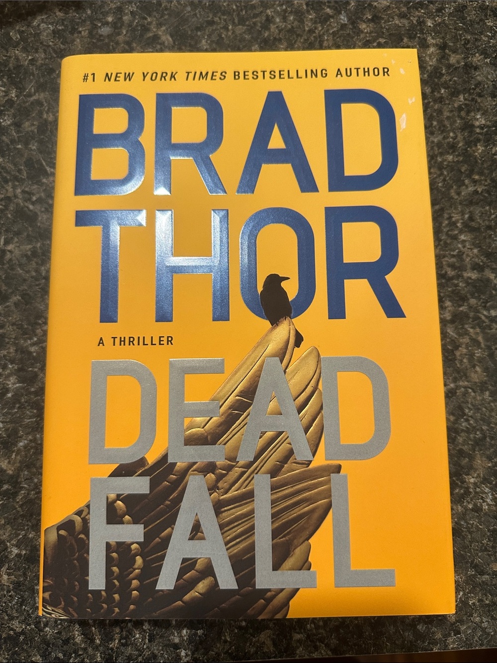 Brad Thor "Dead Fall" Hardcover Thriller - Yellow & Blue Cover